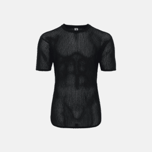 Netundertrøje t-shirt | 100% merino uld | sort